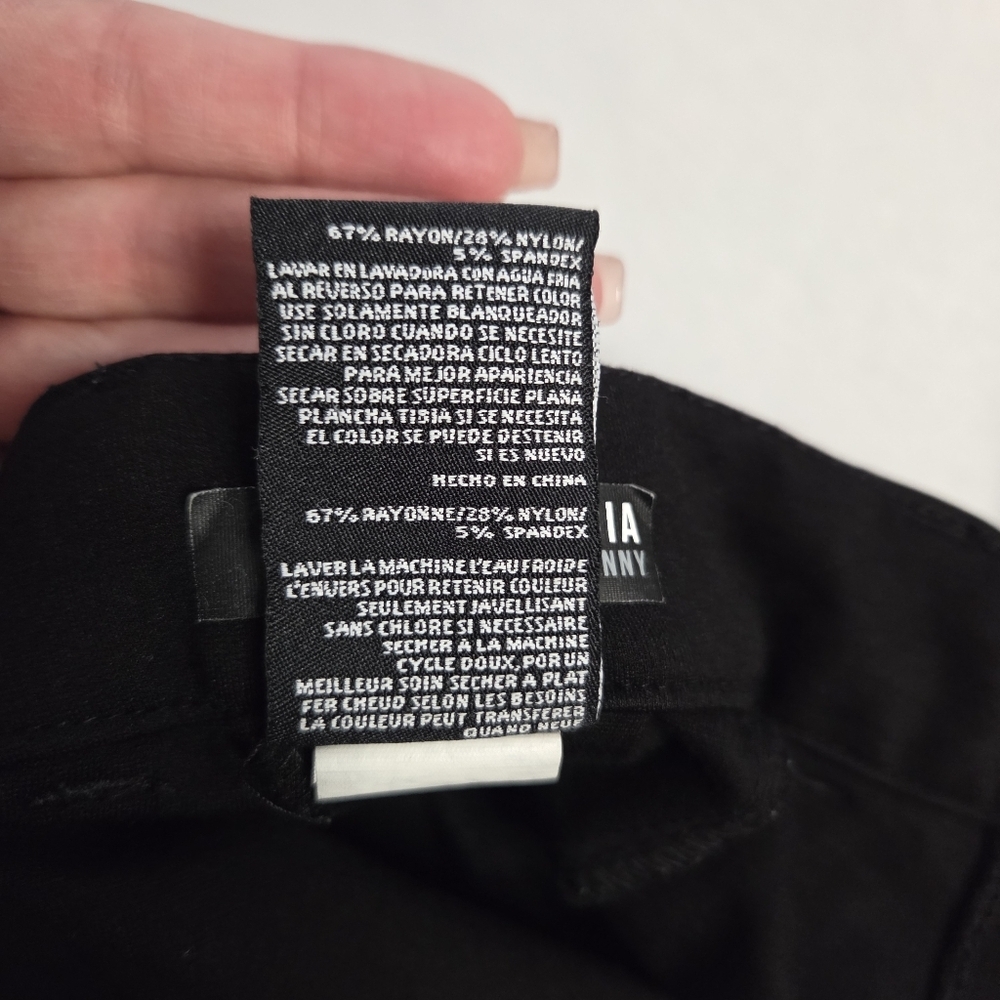 Kut From The Kloth Mia Ankle Skinny Pants Black Size 6 - Picture 5 of 11